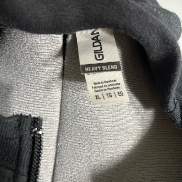 Reworked upcycled Black Detroit Lions Women's cropped zip up sweatshirt - Picture 4 of 4